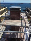 masonry repair on Bridgewater chimney